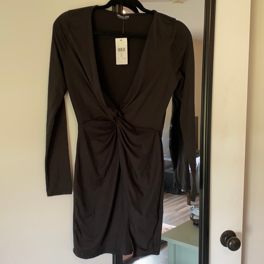 Black long sleeve going out dress